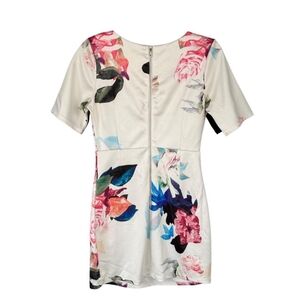 ZARA Women's White and Pink Dress